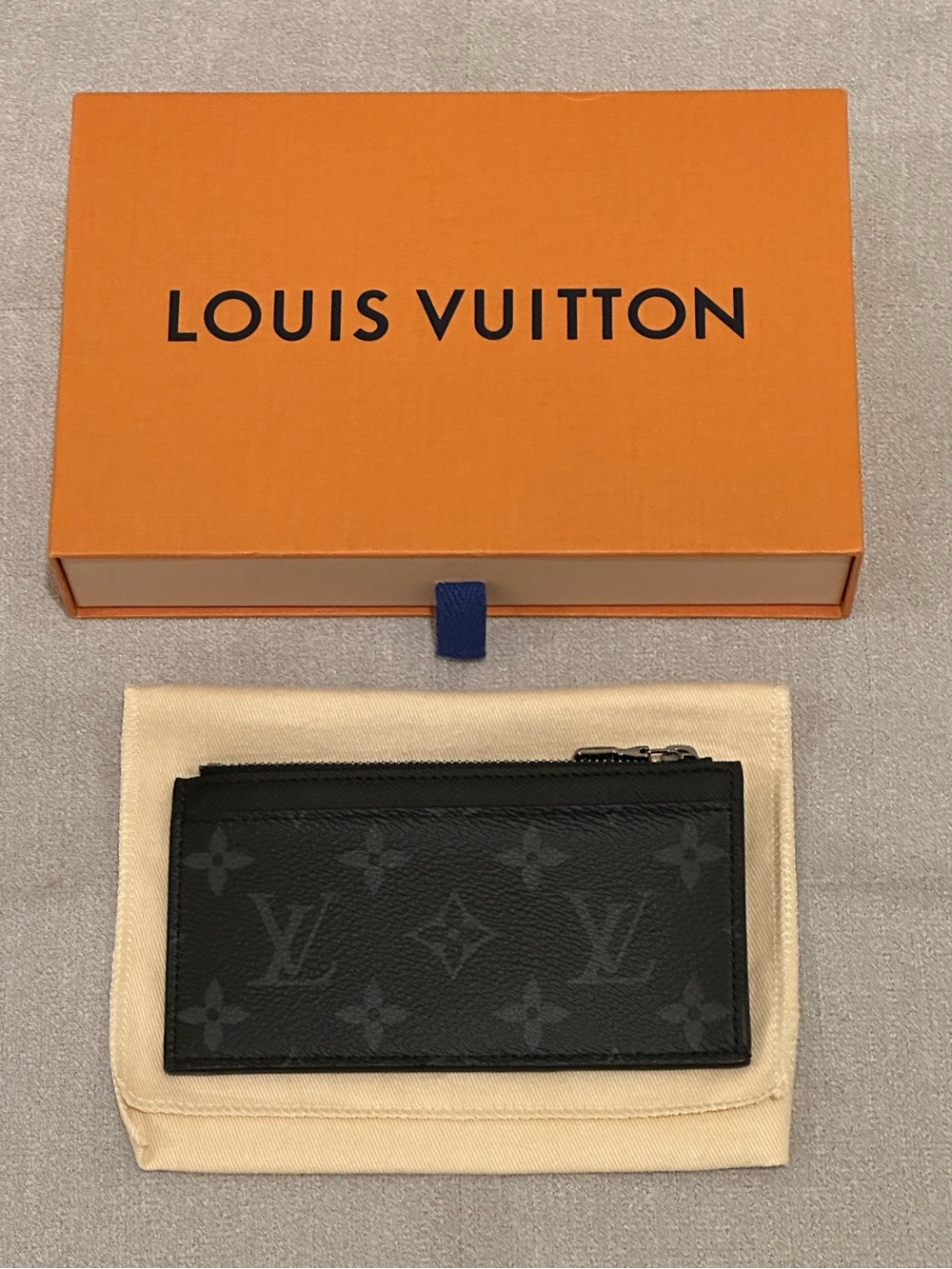 Louis Vuitton Monogram Eclipse Coin Card Holder